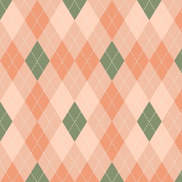 Flat design sweater-like argyle pattern