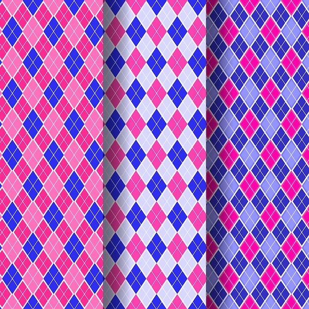 Flat design sweater-like argyle pattern