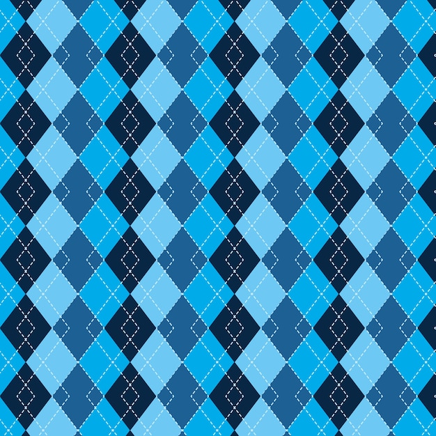 Flat design sweater-like argyle pattern