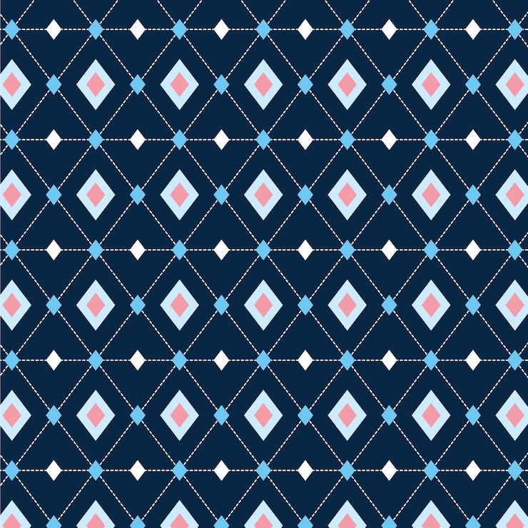 Free Vector flat design sweater-like argyle pattern
