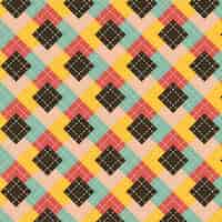 무료 벡터 플랫 디자인의 스웨터풍 아가일 패턴