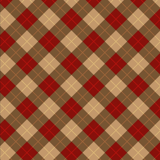 Vettore gratuito modello argyle simile a un maglione dal design piatto