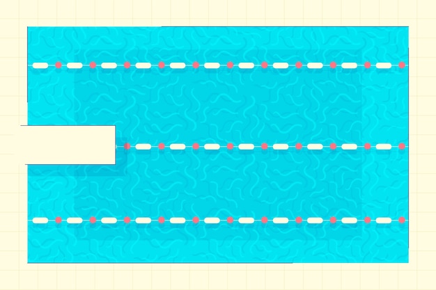 Free vector flat design swimming pool background