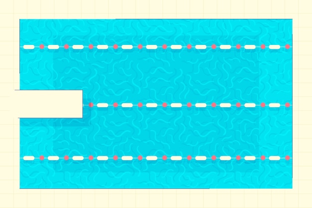 Flat design swimming pool background