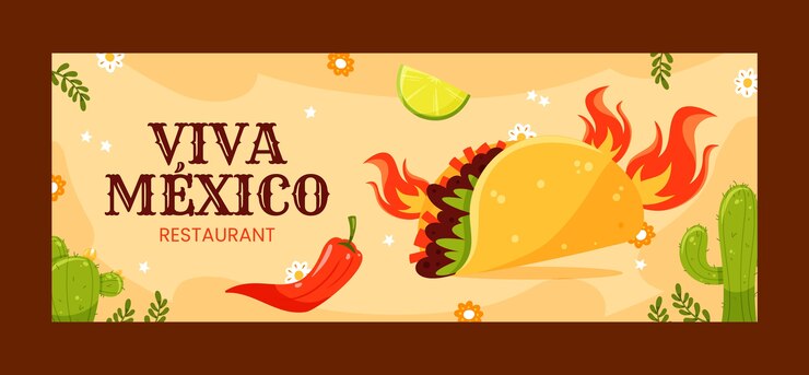 Free Vector flat design taco template