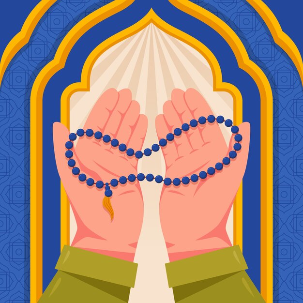 평면 디자인 tasbih 그림