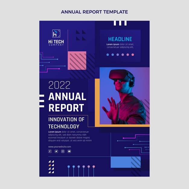 Flat design technology annual report