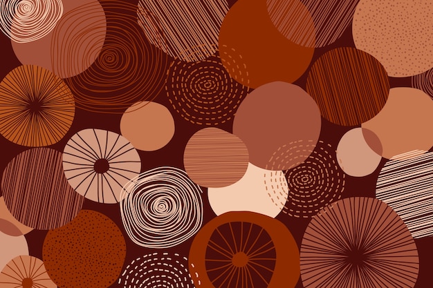 Free vector flat design terracotta background