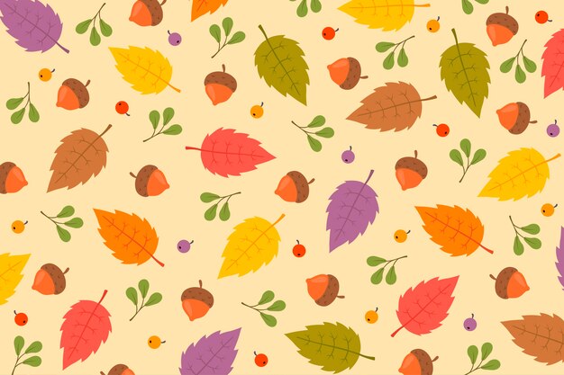 Flat design thanksgiving background