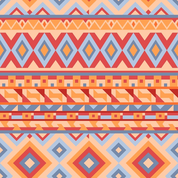 Free vector flat design traditional native american pattern