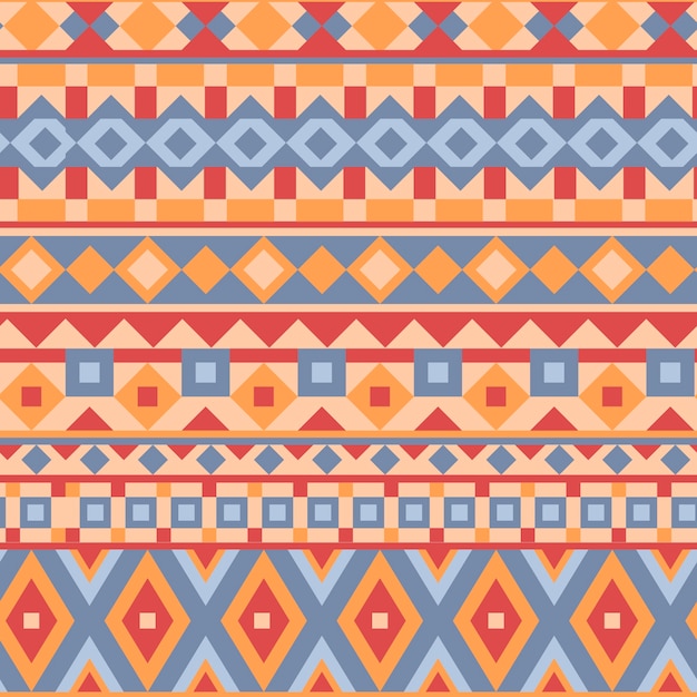 Free vector flat design traditional native american pattern