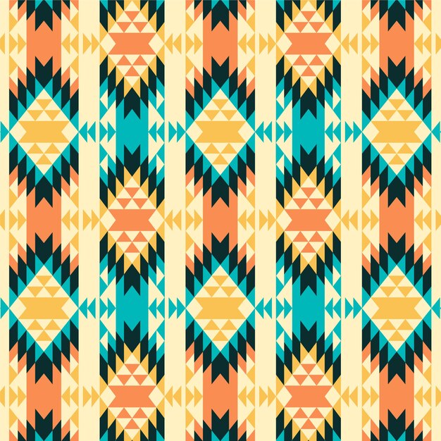 Free Vector flat design traditional native american pattern