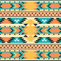 Free vector flat design traditional native american pattern