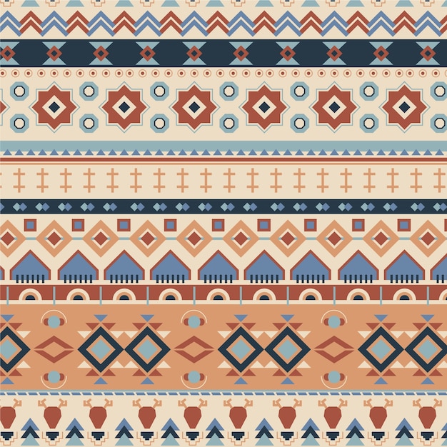 Free vector flat design traditional native american pattern