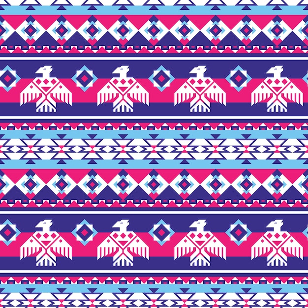 Free vector flat design traditional native american pattern