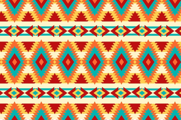 Free Vector flat design traditional native american pattern