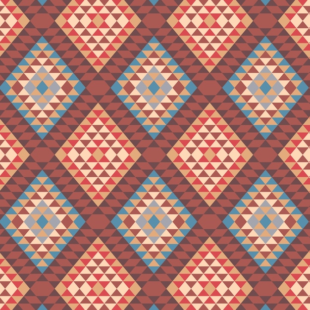 Flat design traditional native american pattern