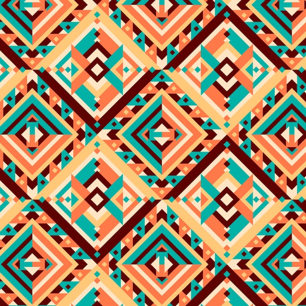 Free vector flat design traditional native american pattern