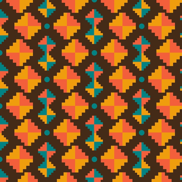 Free vector flat design traditional native american pattern