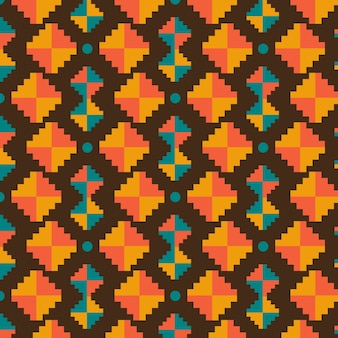 Flat design traditional native american pattern