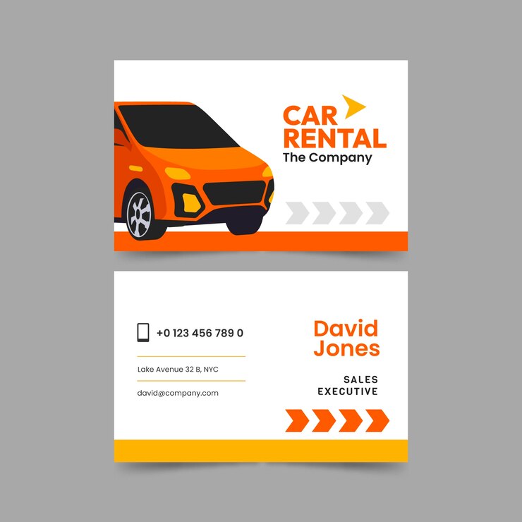 Free Vector flat design transport business card template