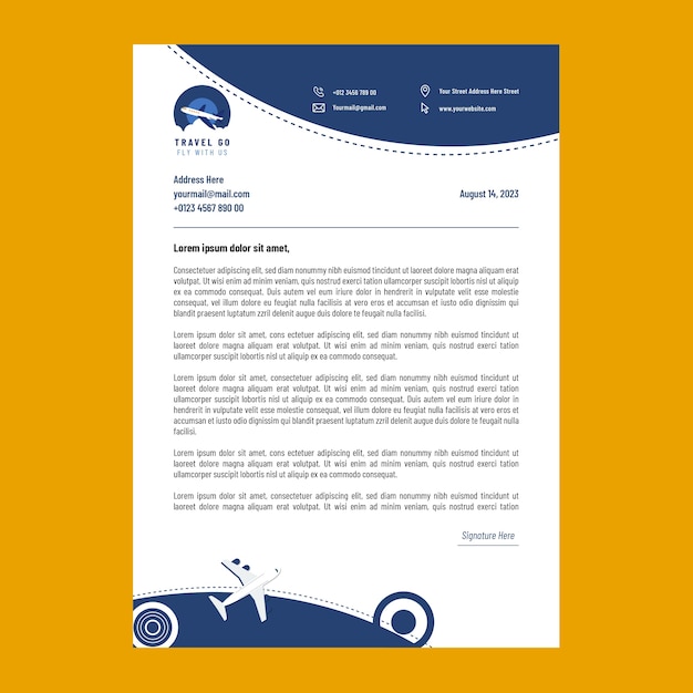 free-vector-flat-design-travel-agency-letterhead-template
