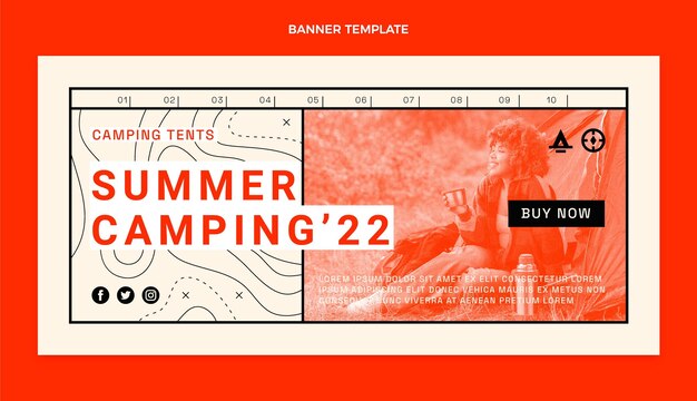 Flat design travel sale banner