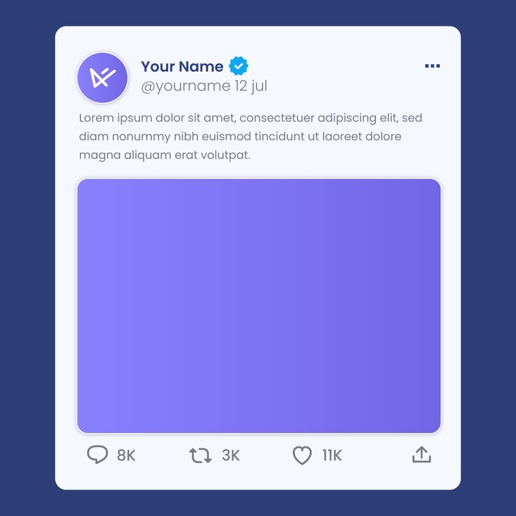 무료 Vector 평면 디자인 트윗 모형