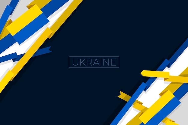 Flat design ukraine banner