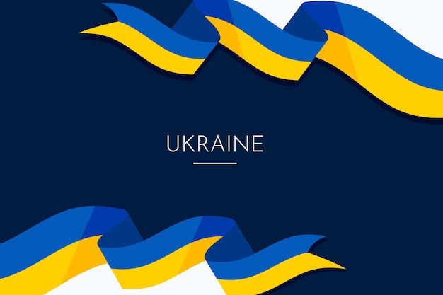 Flat design ukraine banner