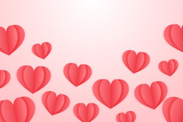 Flat design valentine's day background