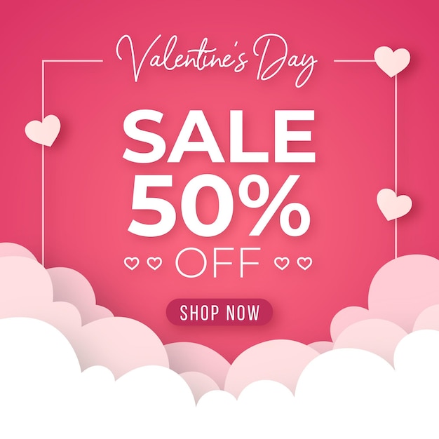 Flat design valentines day sale