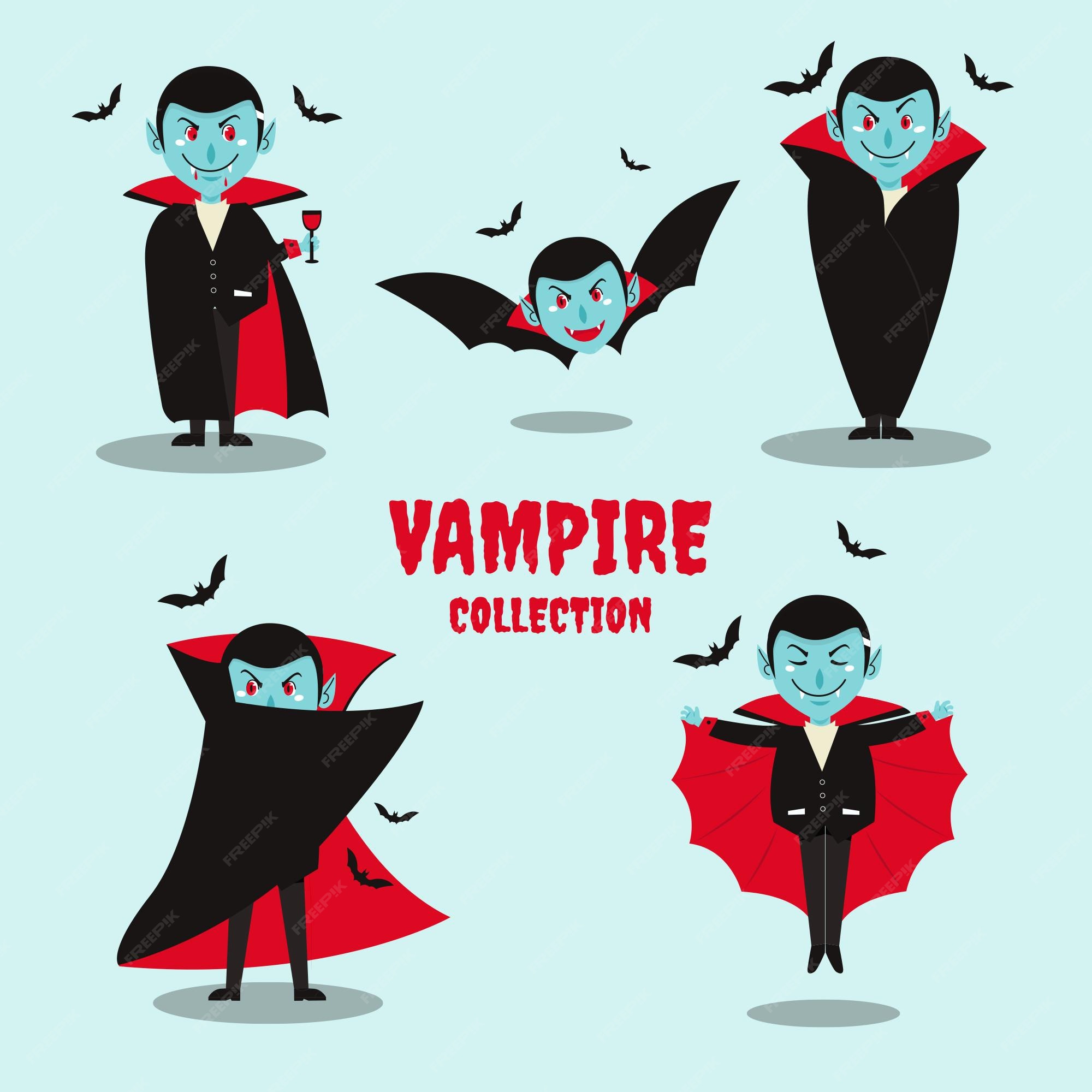 Cartoon vampire character Royalty Free Vector Image