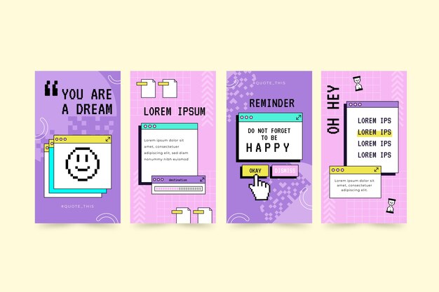 Flat design vintage sale instagram stories