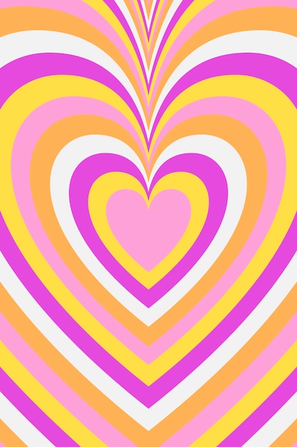 Flat design wildflower heart background