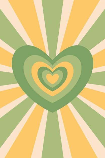 Бесплатное векторное изображение Плоский дизайн полевых цветов сердце обои
