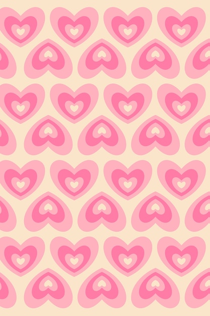 Flat design wildflower heart wallpaper