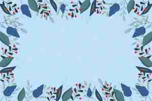 Free vector flat design winter background