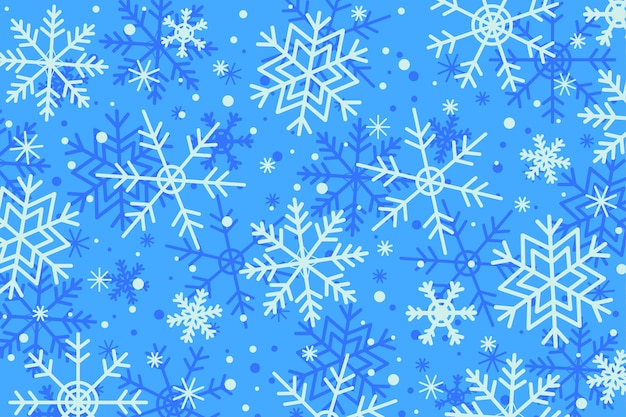 Free vector flat design winter background