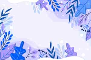 Free vector flat design winter background