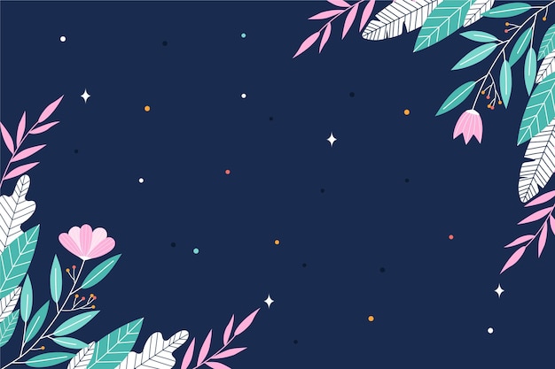 Free vector flat design winter background