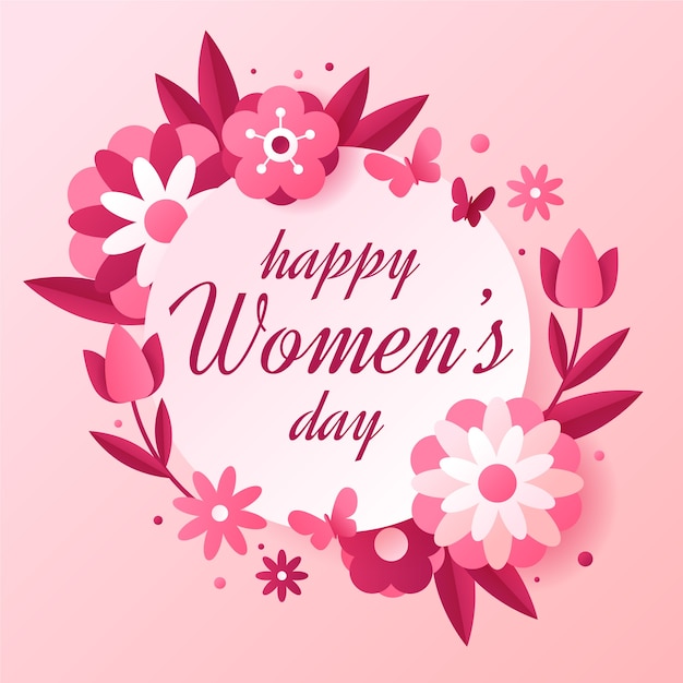 Free vector flat design womens day concept