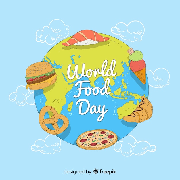 Free vector flat design world food day