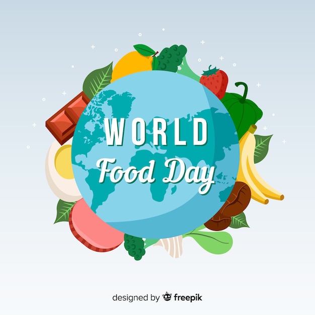 Free vector flat design of world food day