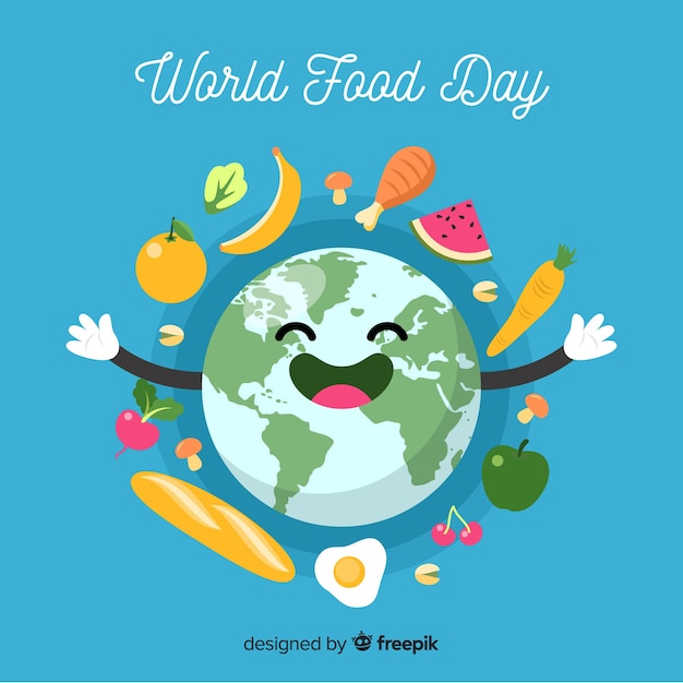 Free vector flat design of world food day