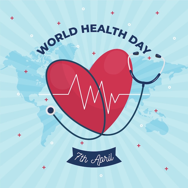 Free vector flat design world health day concept