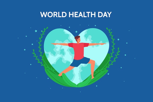 Free vector flat design world health day concept