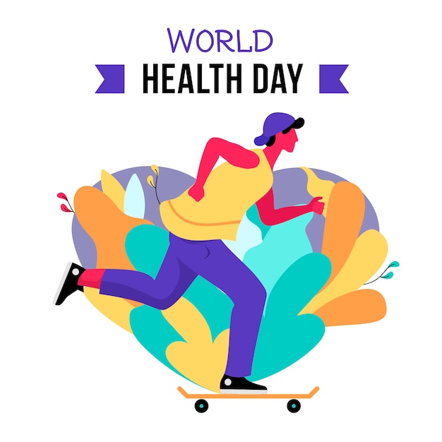 Free vector flat design world health day concept