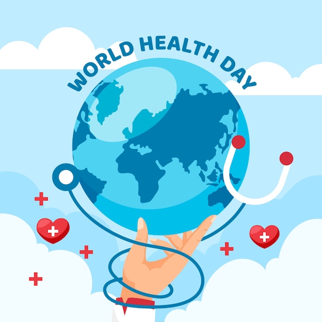 Free vector flat design world health day concept