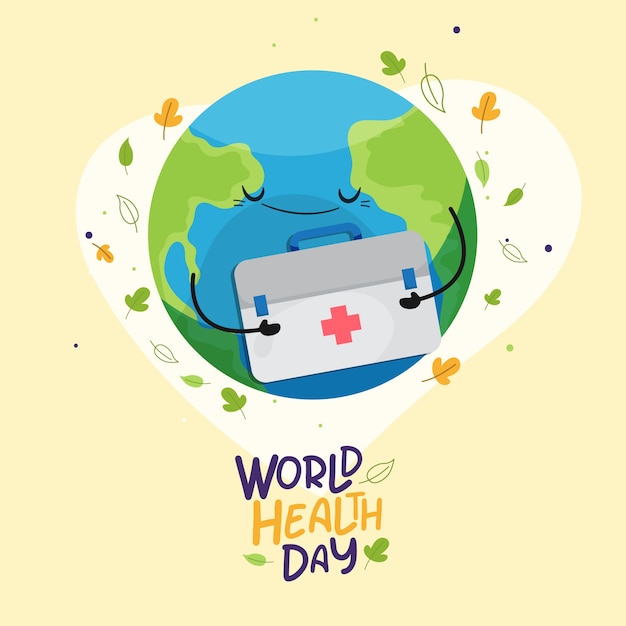 Free vector flat design world health day concept